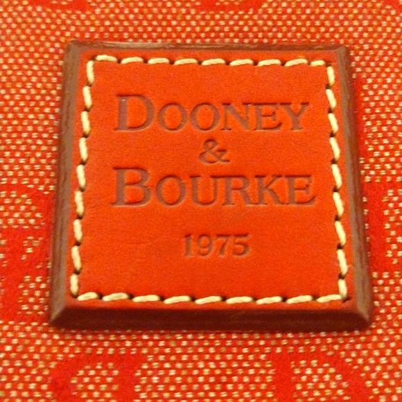 Dooney & Bourke Hobo Shoulder Bag Signature 1975 Red Leather Purse - Picture 8 of 16